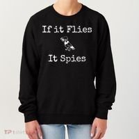 If It Flies It Spies Funny Bird Spy Women's Sweatshirt thumb 0