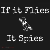 If It Flies It Spies Funny Bird Spy Coaster thumb 2