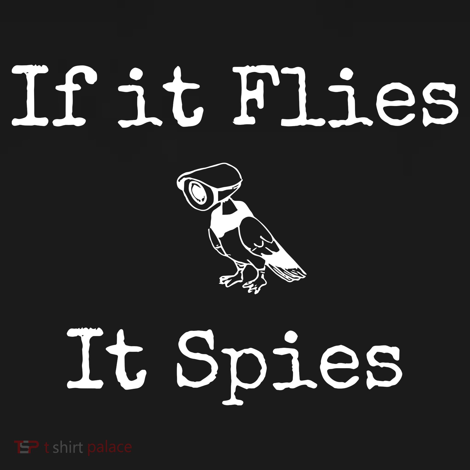 If It Flies It Spies Funny Bird Spy Coaster