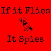 If It Flies It Spies Funny Bird Spy Santa Hat thumb 1