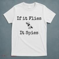 If It Flies It Spies Funny Bird Spy T-Shirt thumb 5