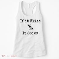 If It Flies It Spies Funny Bird Spy Women's Tank Top thumb 0