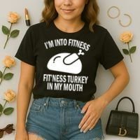 IM Into Fitness Funny Turkey Holiday Comfort Colors Boxy T-Shirt thumb 2