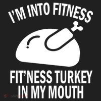 IM Into Fitness Funny Turkey Holiday Comfort Colors Boxy T-Shirt thumb 3