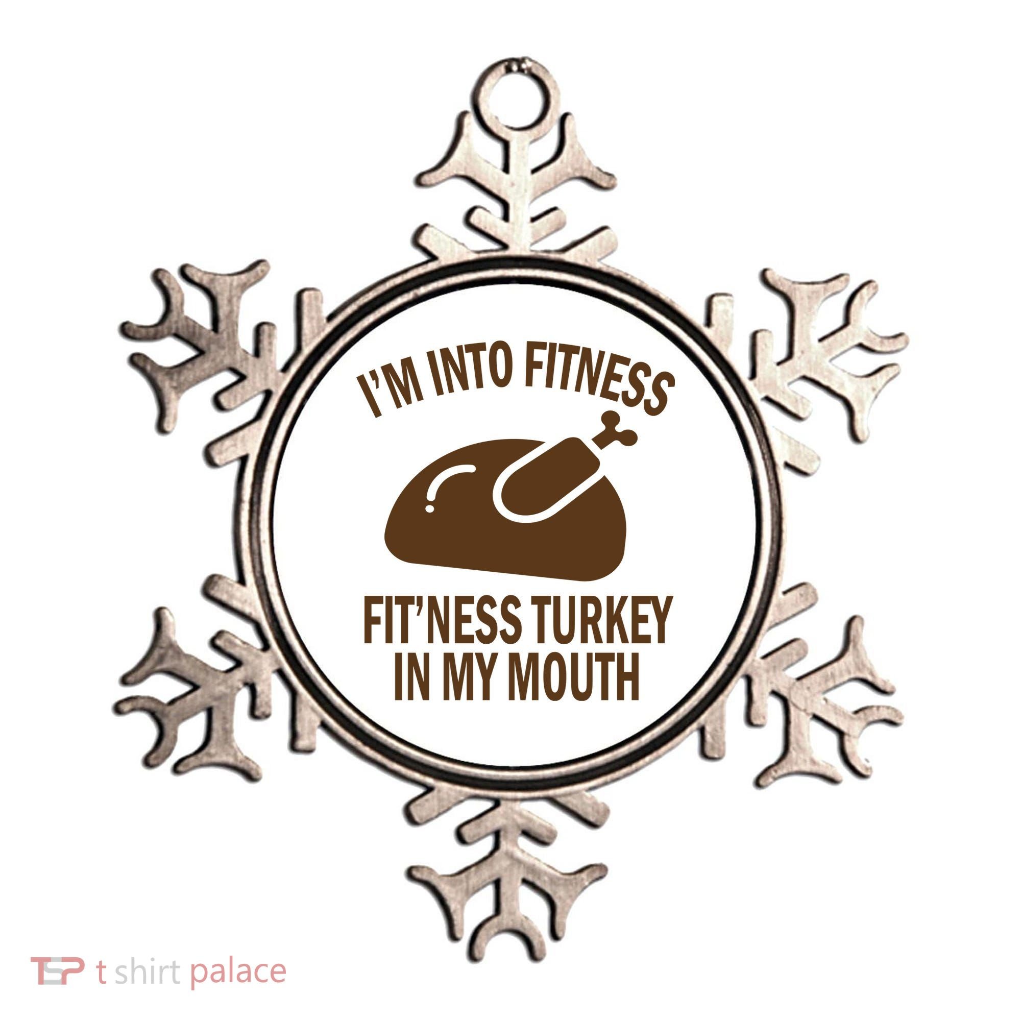 IM Into Fitness Funny Turkey Holiday Ornament