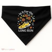 In It For The Long Run Floral USA-Made Doggie Bandana thumb 0