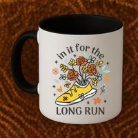 In It For The Long Run Floral Coffee Mug thumb 2
