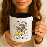 In It For The Long Run Floral Coffee Mug thumb 3