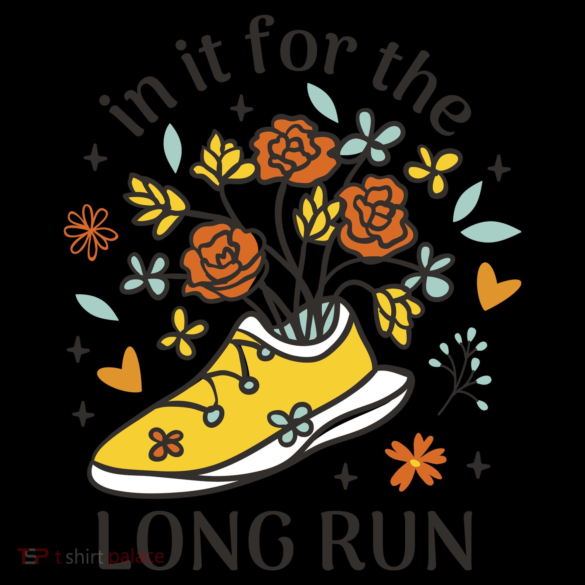 In It For The Long Run Floral Coffee Mug