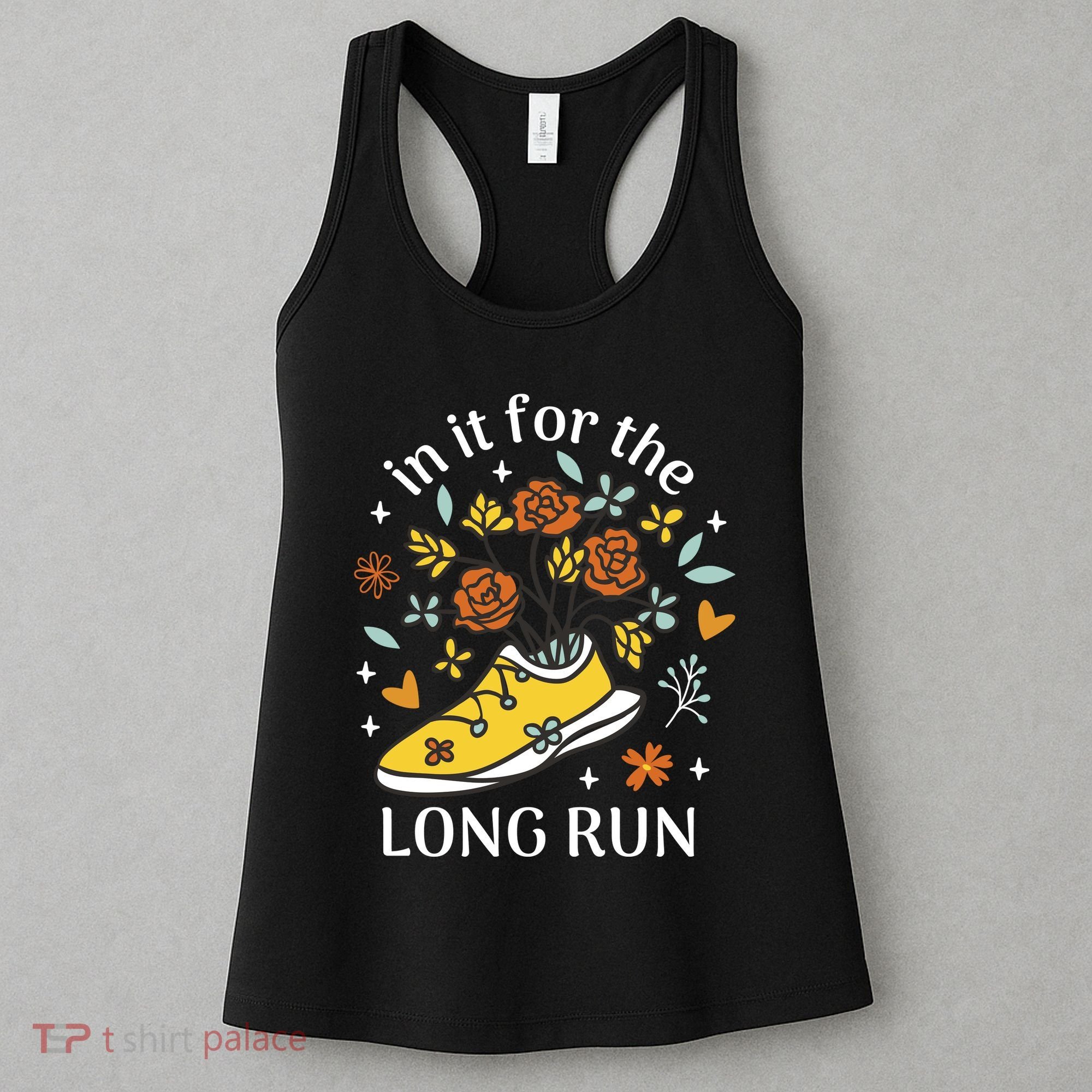 In It For The Long Run Floral Women's Tank Top