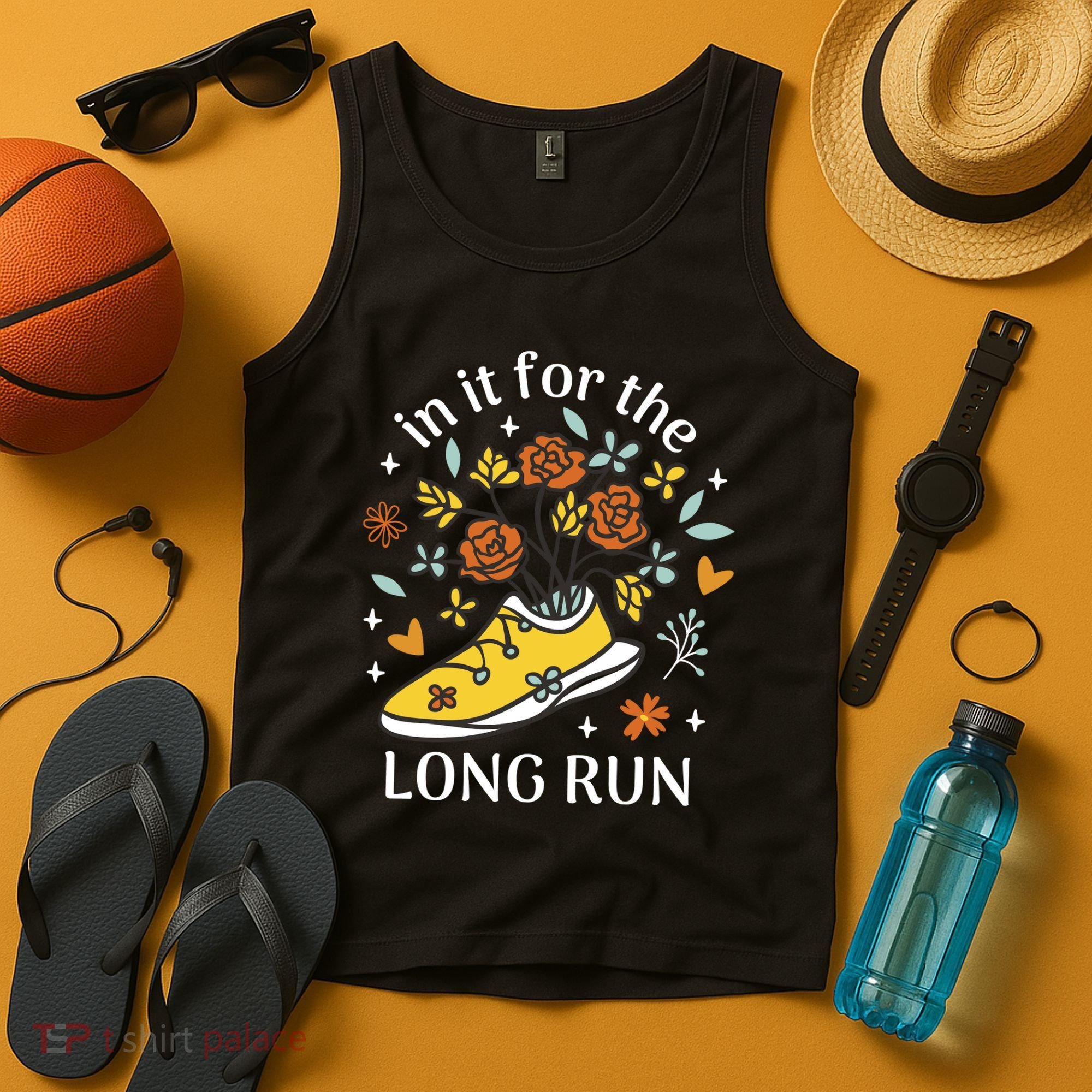 In It For The Long Run Floral Tank Top