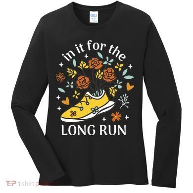 In It For The Long Run Floral Women's Long Sleeve Shirt