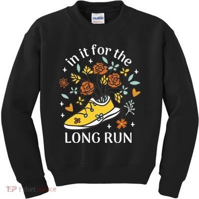 In It For The Long Run Floral Kids Sweatshirt
