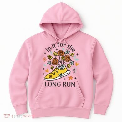 In It For The Long Run Floral Hoodie