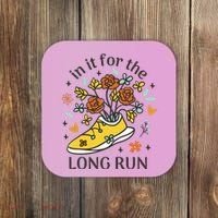 In It For The Long Run Floral Coaster thumb 0