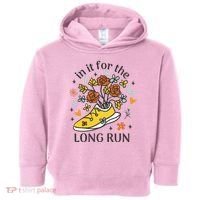In It For The Long Run Floral Toddler Hoodie thumb 0