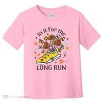 In It For The Long Run Floral Toddler T-Shirt thumb 0