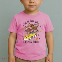 In It For The Long Run Floral Toddler T-Shirt thumb 2