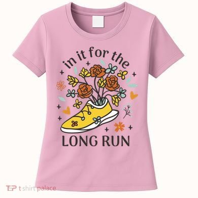 In It For The Long Run Floral Women's T-Shirt