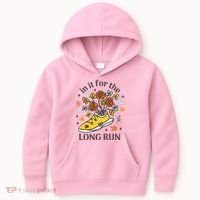 In It For The Long Run Floral Kids Hoodie thumb 0
