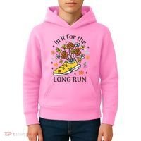 In It For The Long Run Floral Kids Hoodie thumb 4