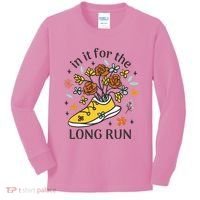 In It For The Long Run Floral Kids Long Sleeve Shirt thumb 0