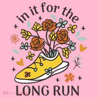 In It For The Long Run Floral Kids Long Sleeve Shirt thumb 2