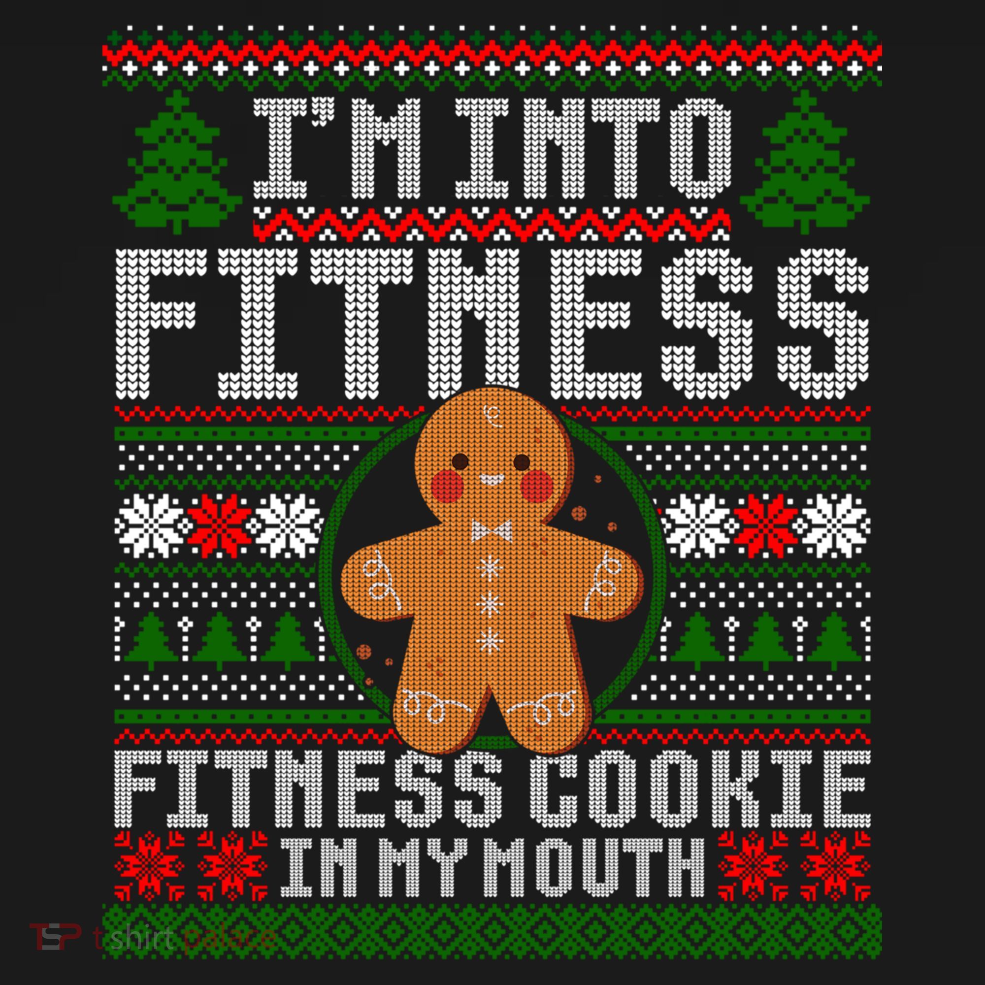 IM Into Fitness Cookie Gingerbread Ugly Christmas Sweater Great Gift Women's Hoodie