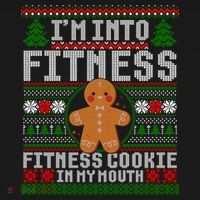IM Into Fitness Cookie Gingerbread Ugly Christmas Sweater Great Gift Ornament thumb 1