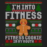 IM Into Fitness Cookie Gingerbread Ugly Christmas Sweater Great Gift Hat thumb 2
