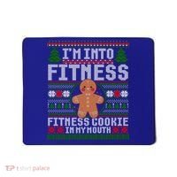 IM Into Fitness Cookie Gingerbread Ugly Christmas Sweater Great Gift Mousepad thumb 0