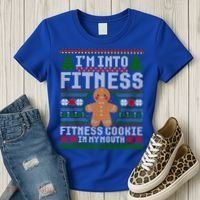 IM Into Fitness Cookie Gingerbread Ugly Christmas Sweater Great Gift Women's T-Shirt thumb 3