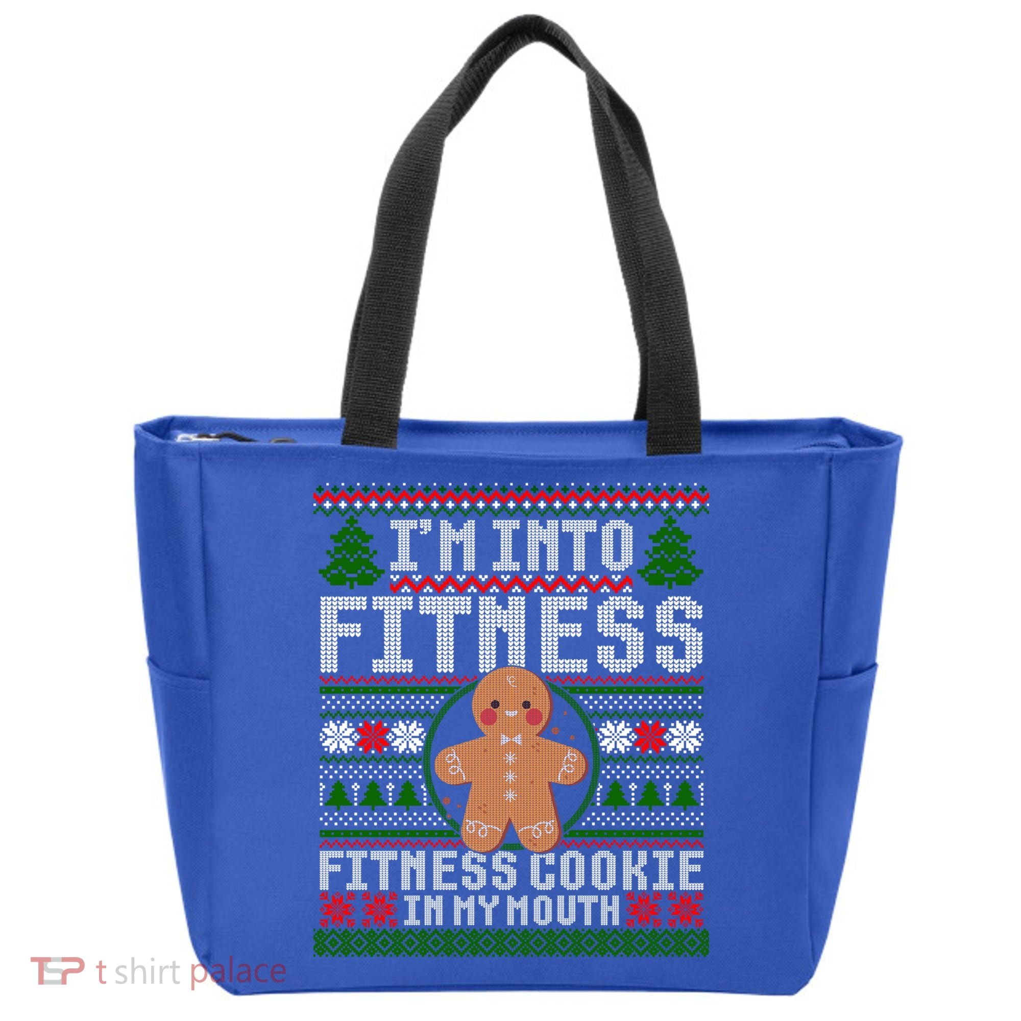 IM Into Fitness Cookie Gingerbread Ugly Christmas Sweater Great Gift Tote Bag