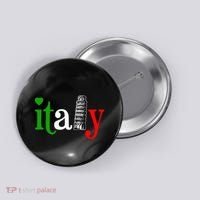 Italy Italian Flag Button thumb 0