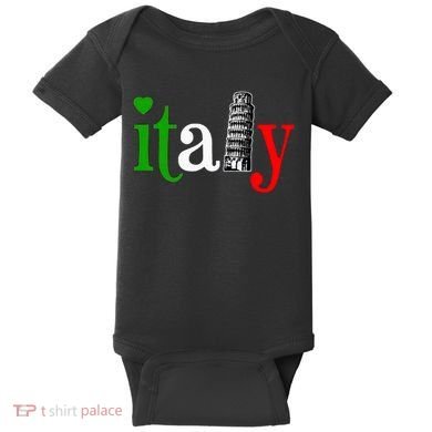 Italy Italian Flag Baby Bodysuit