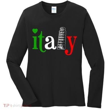 Italy Italian Flag Women's Long Sleeve Shirt