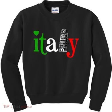Italy Italian Flag Kids Sweatshirt