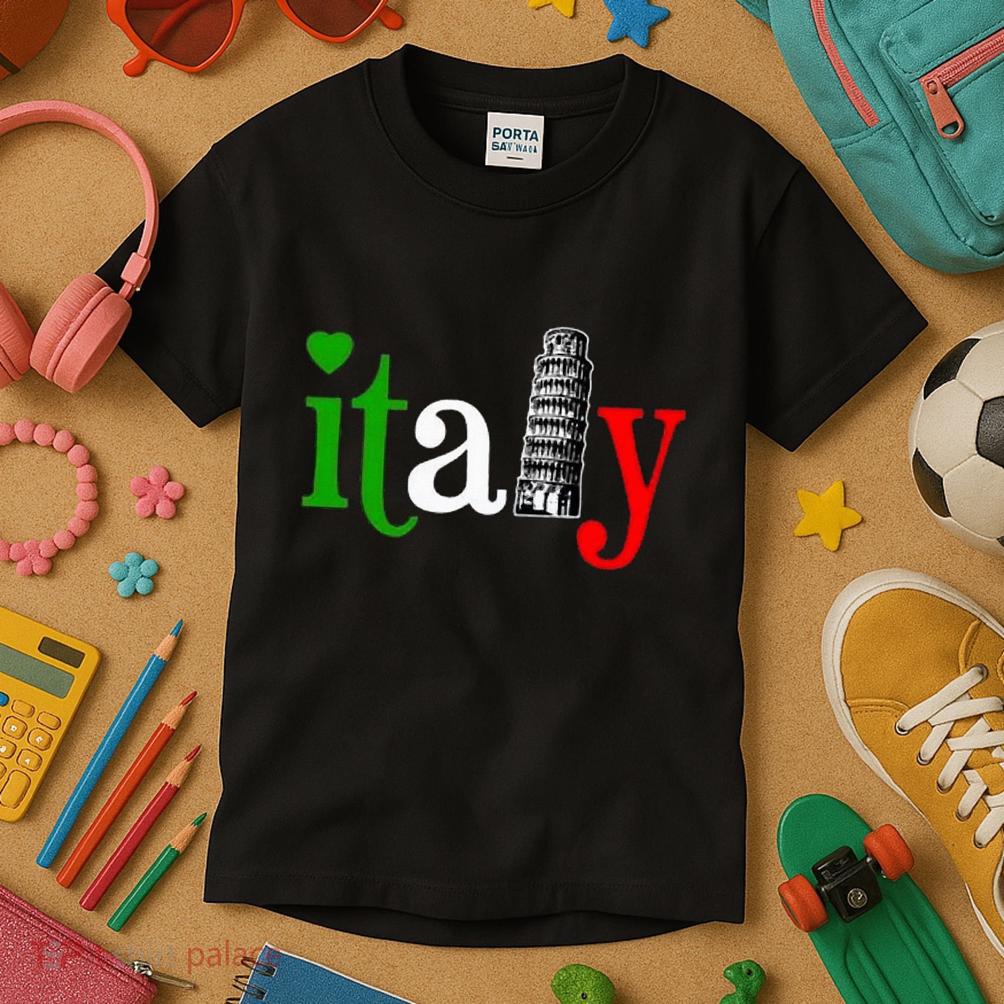 Italy Italian Flag Kids T-Shirt