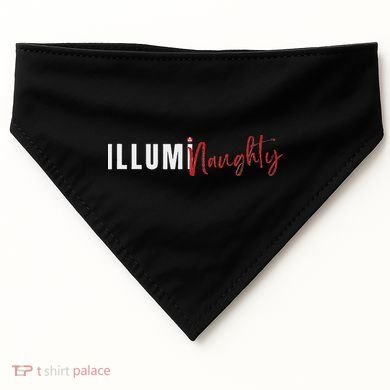 Illuminaughty Illuminati Funny Conspiracy USA-Made Doggie Bandana