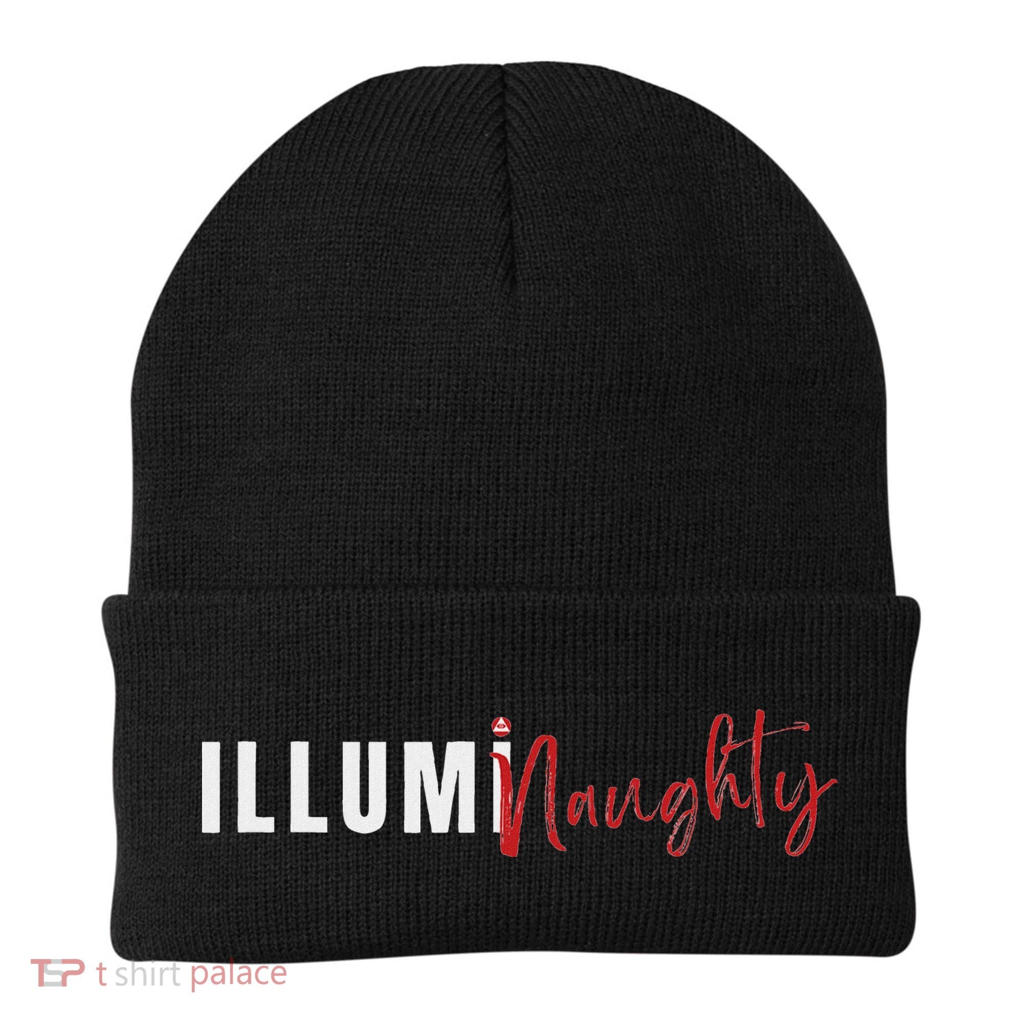 Illuminaughty Illuminati Funny Conspiracy Beanie