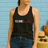 Illuminaughty Illuminati Funny Conspiracy Women's Tank Top thumb 2