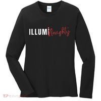 Illuminaughty Illuminati Funny Conspiracy Women's Long Sleeve Shirt thumb 0
