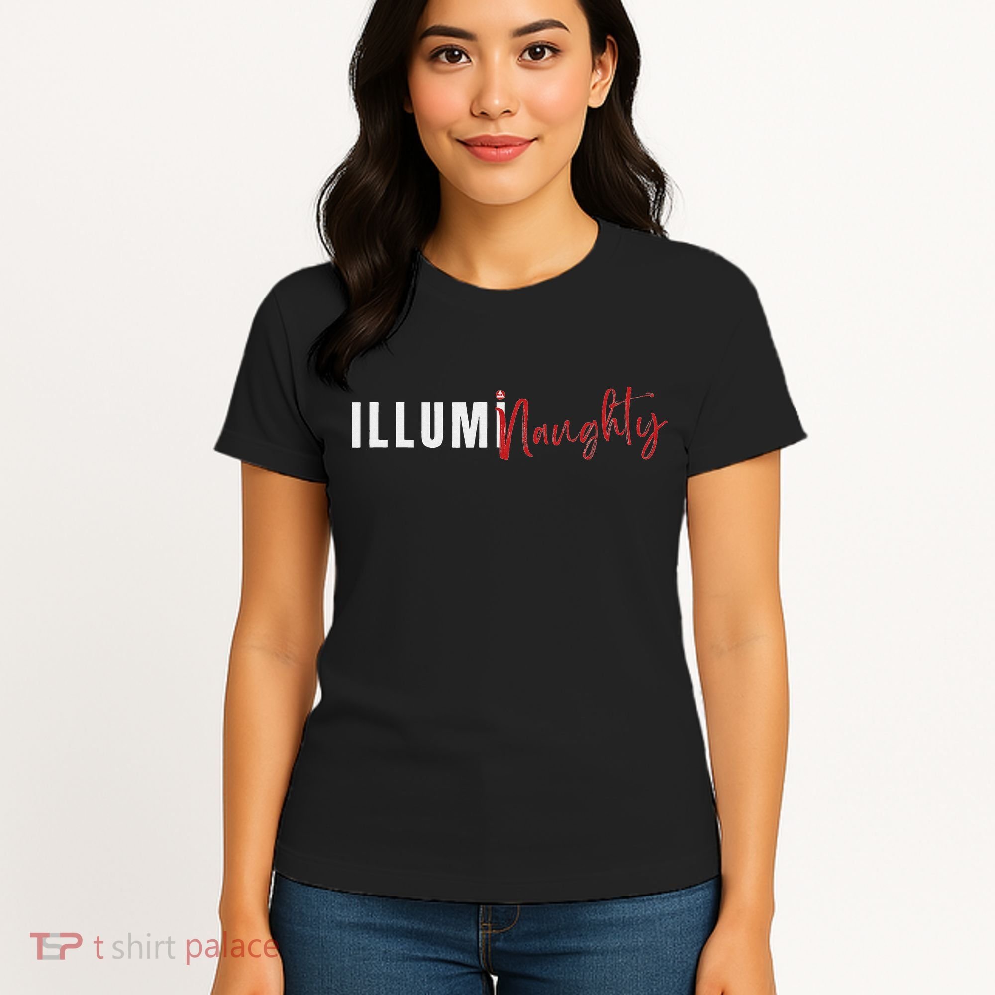 Illuminaughty Illuminati Funny Conspiracy Women's T-Shirt