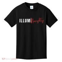 Illuminaughty Illuminati Funny Conspiracy Kids T-Shirt thumb 0