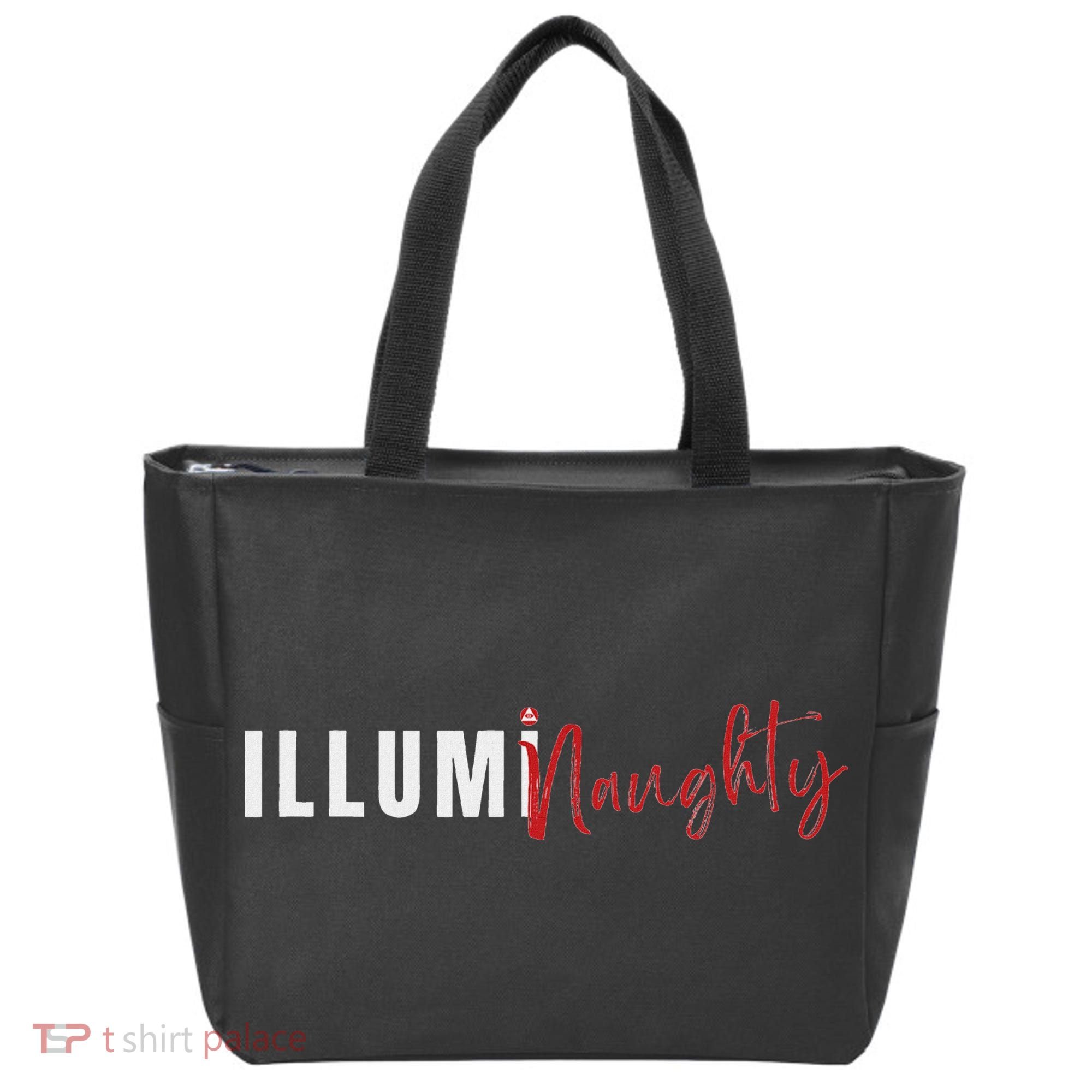 Illuminaughty Illuminati Funny Conspiracy Tote Bag