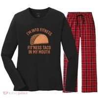 I'm Into Fitness Women's Long Sleeve Flannel Pajama Set  thumb 0