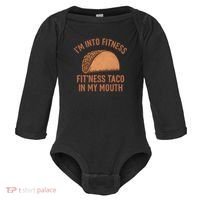 I'm Into Fitness Baby Long Sleeve Bodysuit thumb 0