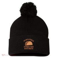 I'm Into Fitness Pom Pom 12in Knit Beanie thumb 0