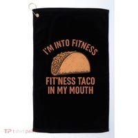 I'm Into Fitness Golf Towel thumb 0
