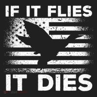 If It Flies It Dies American Flag Duck Hunter Gift Golf Towel thumb 3